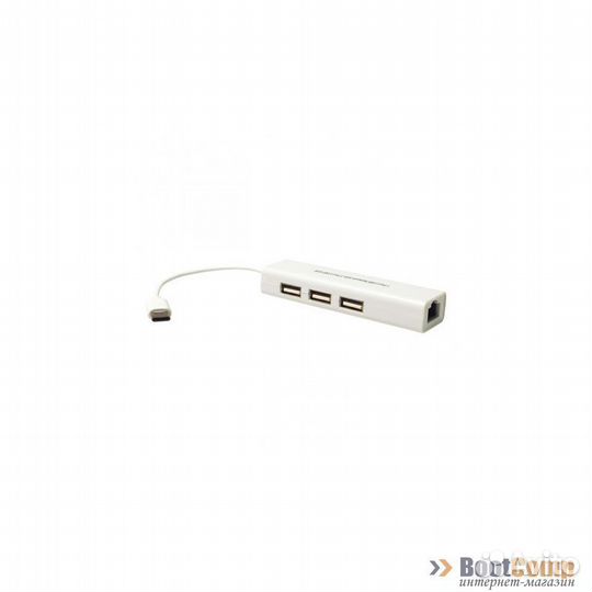 Сетевой адаптер USB KS-is KS-339 с хабом USB-Type
