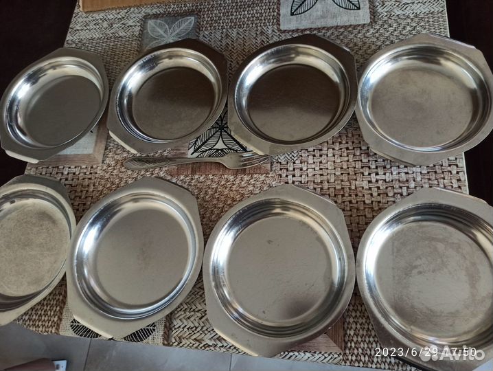 Тарелки из нержавейки СССР