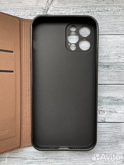 Чехол из натуральной кожи на iPhone 12 pro новый