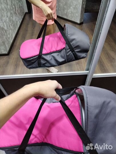 Детская люлька переноска для прогулки и коляски