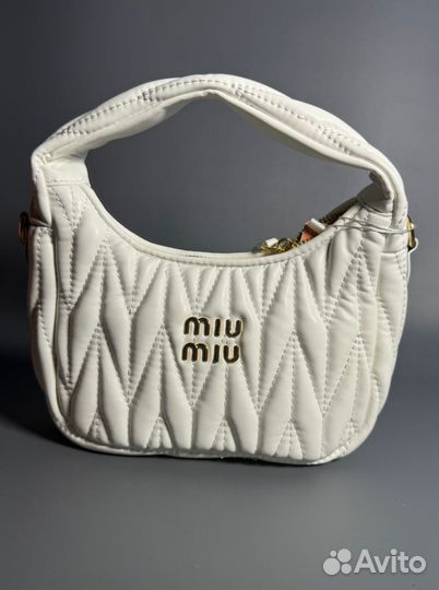 Сумка Miu Miu белая Люкс