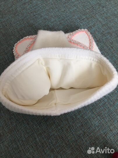 Шапка на девочку и варежки