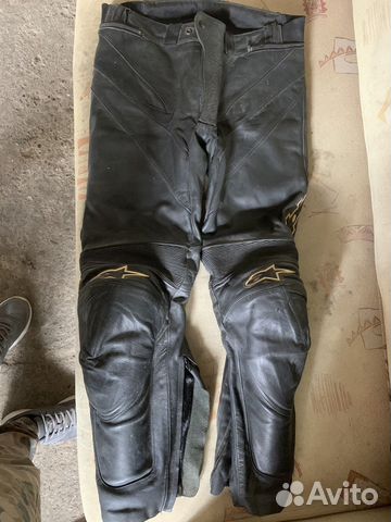 Мото штаны кожанные альпинстар