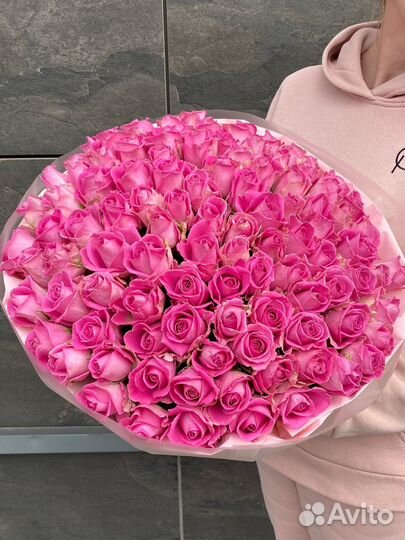 101 роза букет цветы букет роз доставка