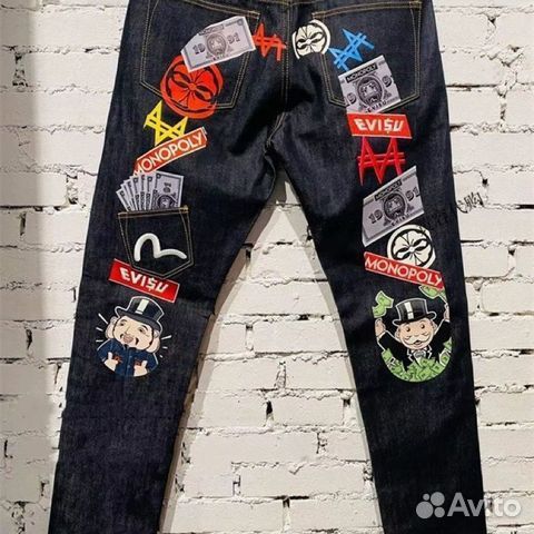 Джинсы evisu monopoly