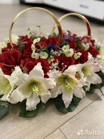 Свадебное украшение на авто