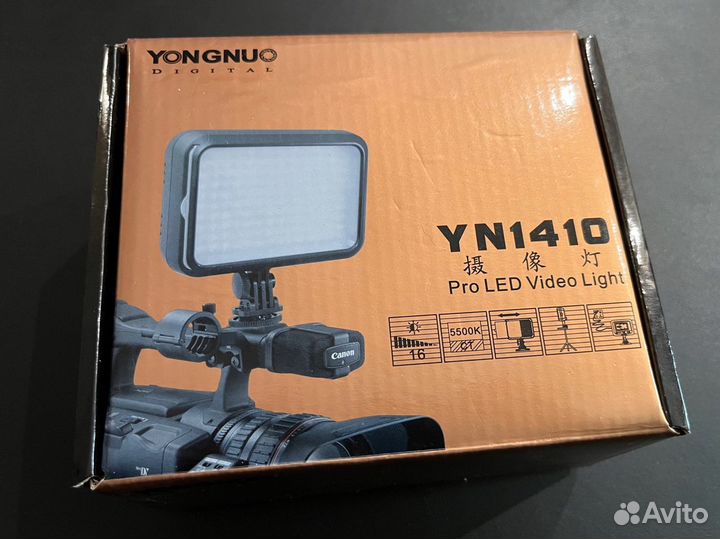 Накамерный свет Yongnuo YN1410 «Как новый»