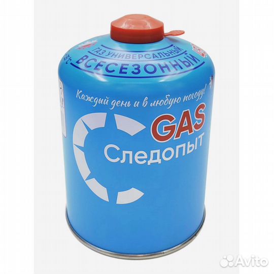 Газовый баллон 450 гр следопыт (резьбовой)