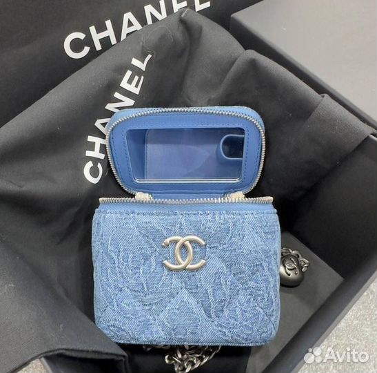 Сумка женская Chanel Vanity джинсовая