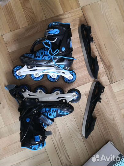 Ролики+ледовые коньки 2 в 1