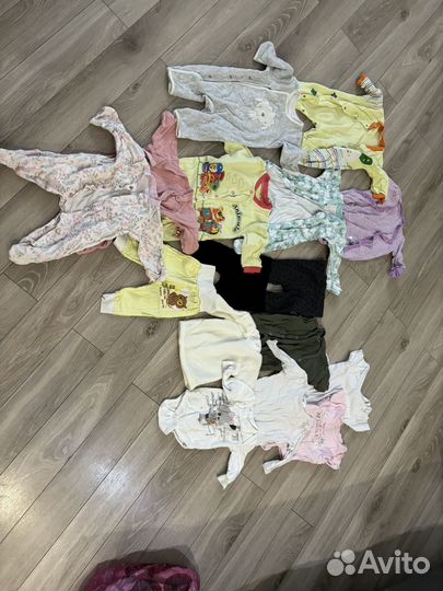 Детские вещи пакетом на девочку 56 68