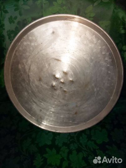 Большой латунный поднос покрытый нержавейкой