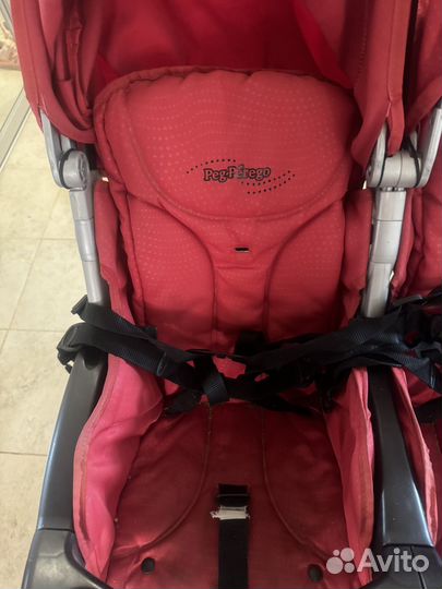 Коляска для двойни peg perego aria