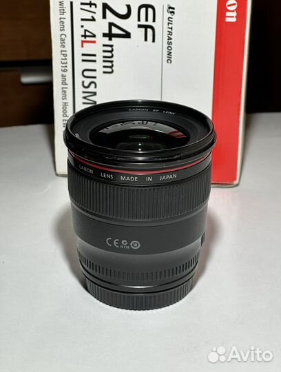 Canon EF 24mm f/1.4L II USM (полный комплект)