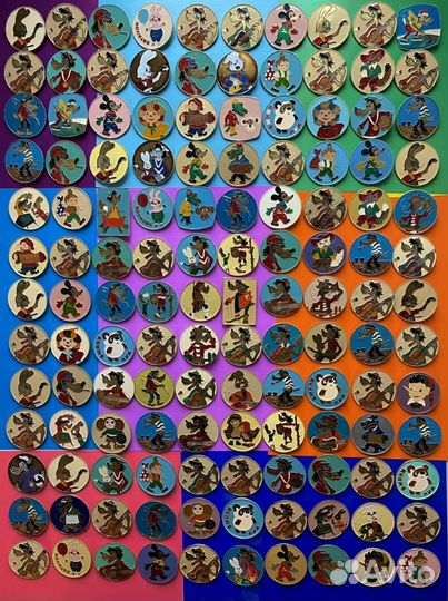 Значки саз Детские Ну погоди Крокодил гена 130шт