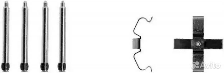 Mintex MBA1266 К-т установ. дисковых тормозных кол