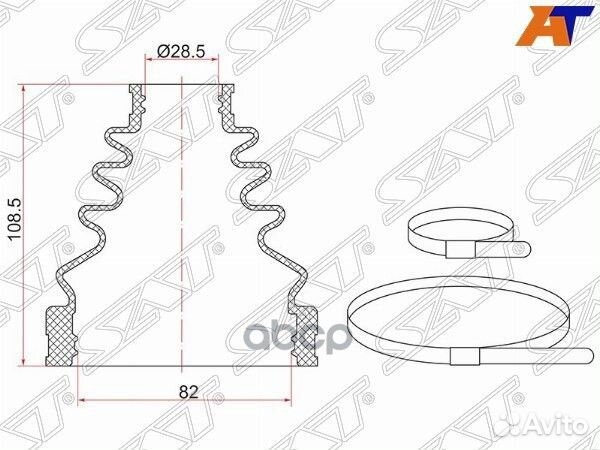 Пыльник шруса внутренний OEM toyota land cruise