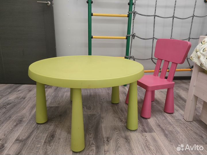 Бронь Стол и стул IKEA маммут