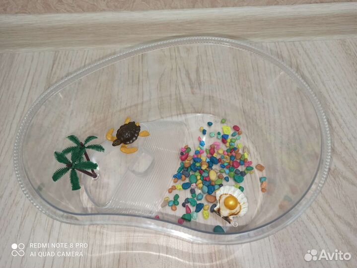 Аквариум-переноска для черепахи,наполнение аквар