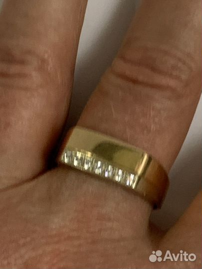 Мужская печатка с фианитами