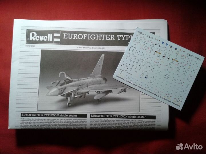 Сборная модель самолета 1 144 eurofighter typhoon