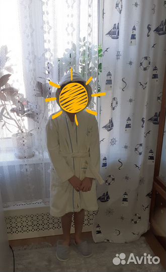 Халат банный детский 116-128р