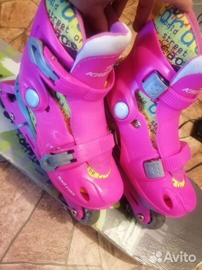Роликовые коньки детские раздвижные