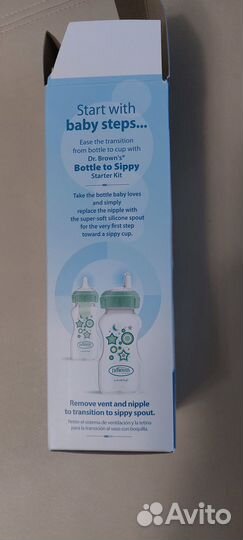 Новый пузырёк Dr. Brown с 6 месяцев 270 мл