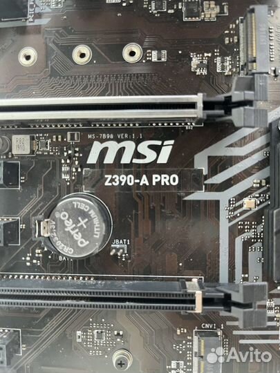 Материнская плата z390-A PRO MSI