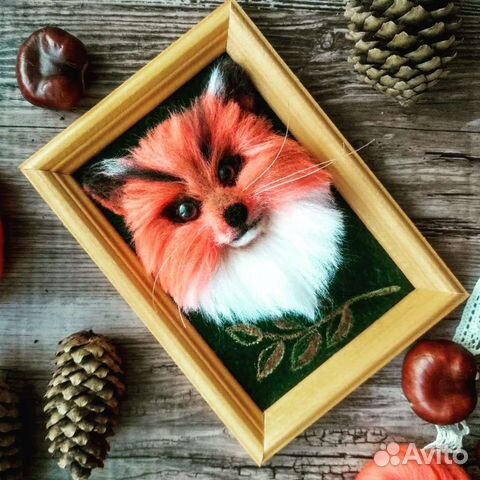 Картина из шерсти