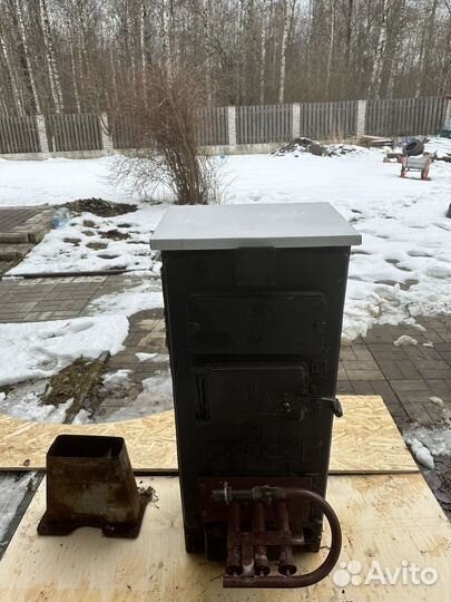 Твердотопливный котел с газовыми форсунками