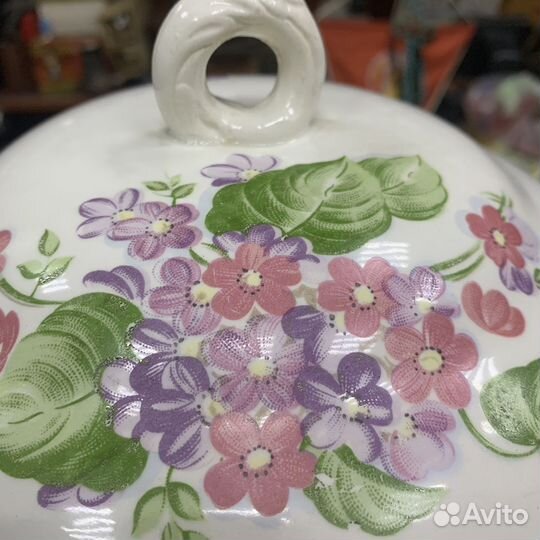 Супница Фарфоровая Зик Сделано В СССР Ретро