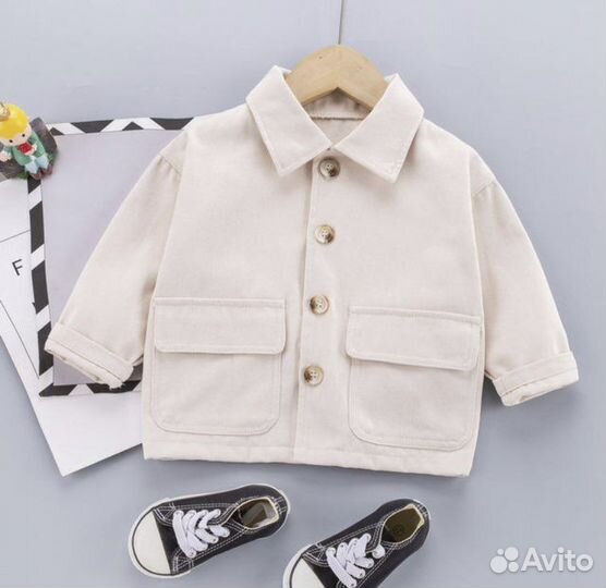 Джинсовая рубашка детская 90см