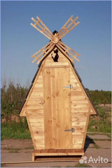 Дачный туалет с декором аод 622