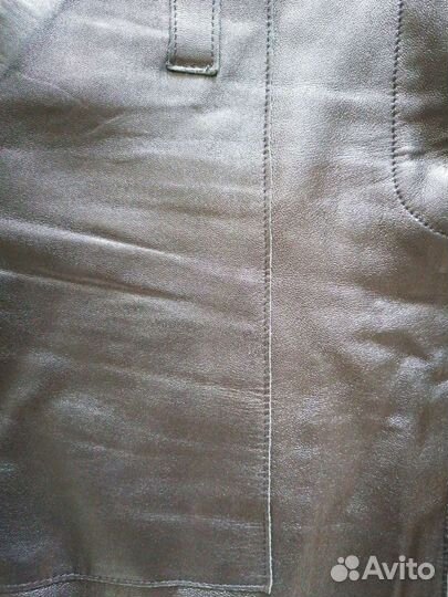 Юбка нат кожа