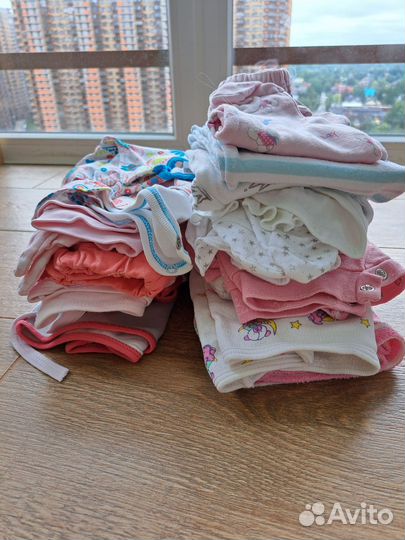 Детские вещи пакетом на девочку 56 62