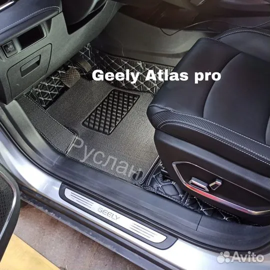 3D коврики из экокожи Geely Atlas pro