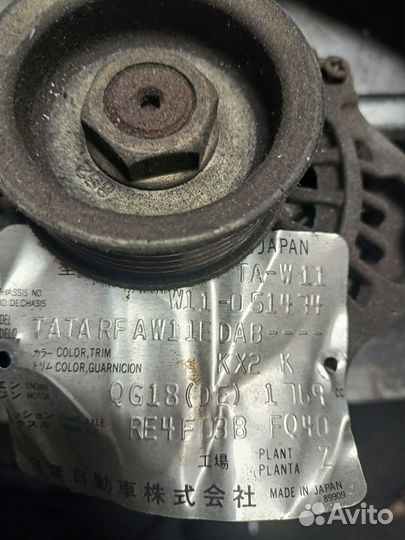 Генератор QG18DE, QG15DE