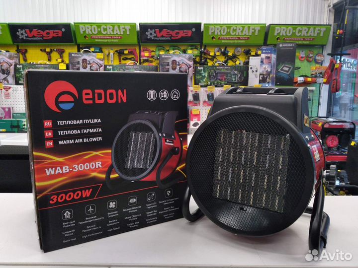 Электрическая тепловая пушка Edon WAB-3000R