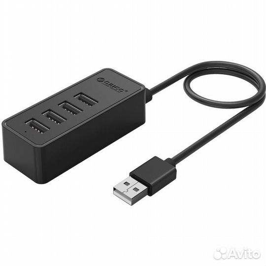 Коммутатор USB HUB orico W5P-U2, 4xUSB 2.0 с допол