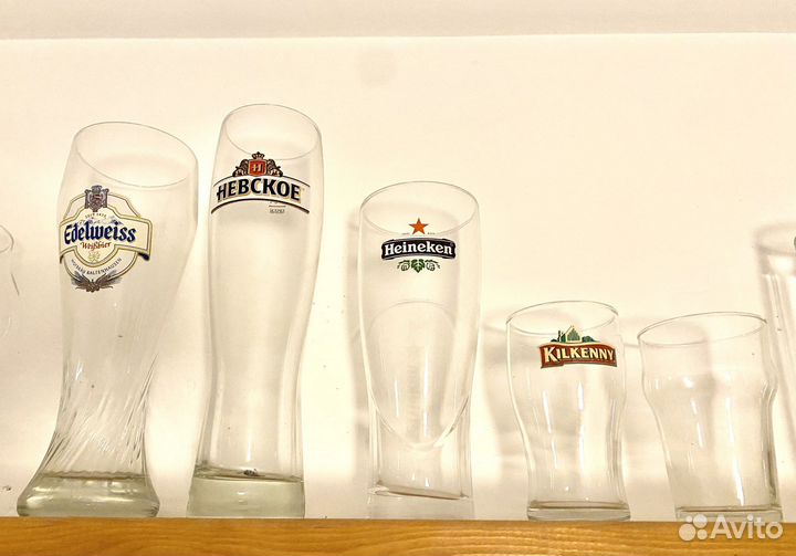 Пивные бокалы кружки стекло (стакан)