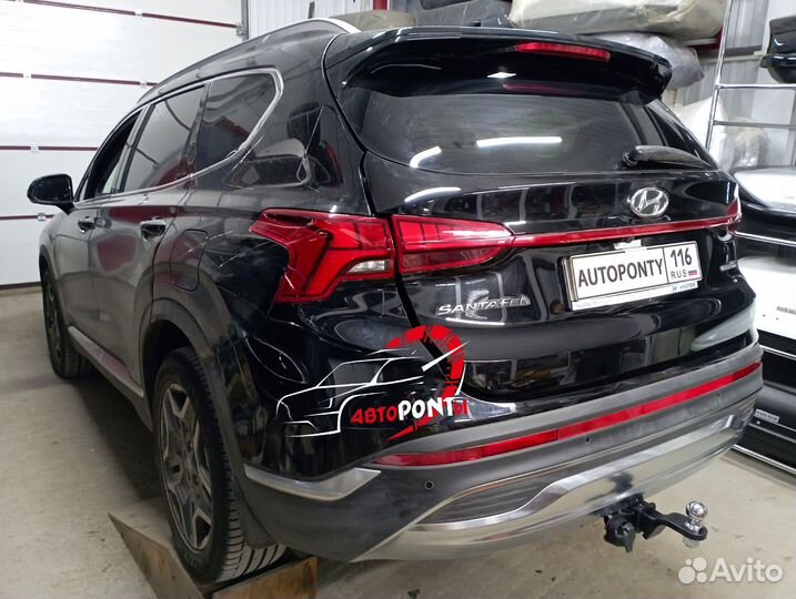 Фаркоп Hyundai Santa Fe с2021 легкосъемный квадрат