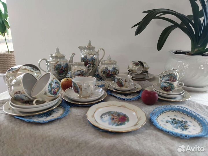 Чайно кофейный сервиз набор посуды