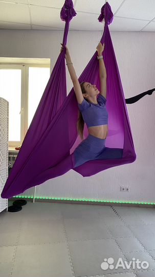 Групповые тренировки, растяжка, фитнес, гамаки