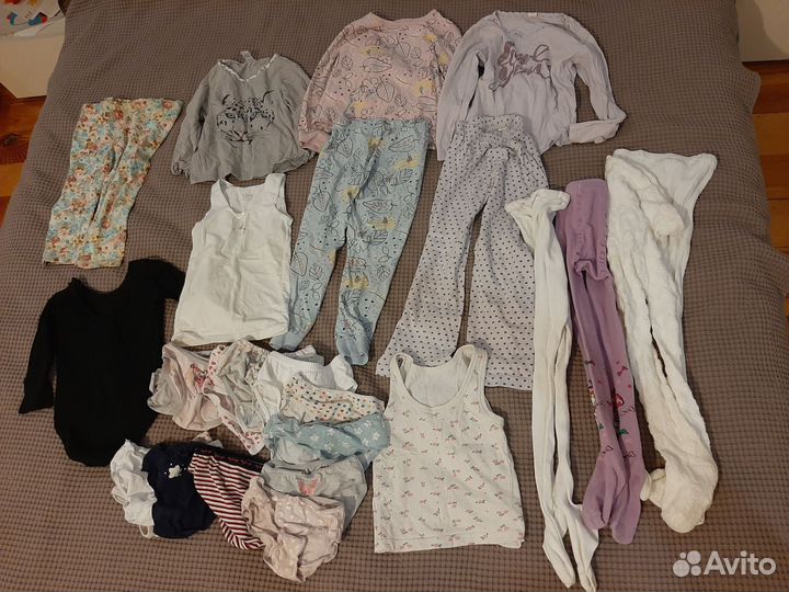 Пакет одежды на девочку 110