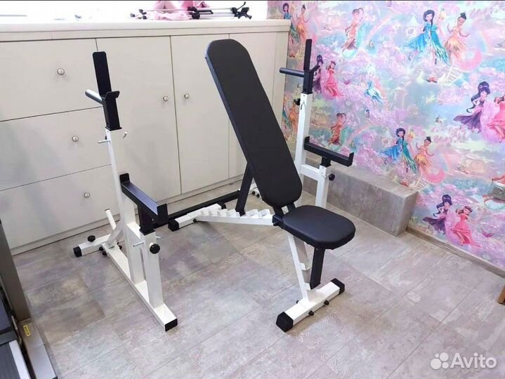 Стойка под штангу + скамья