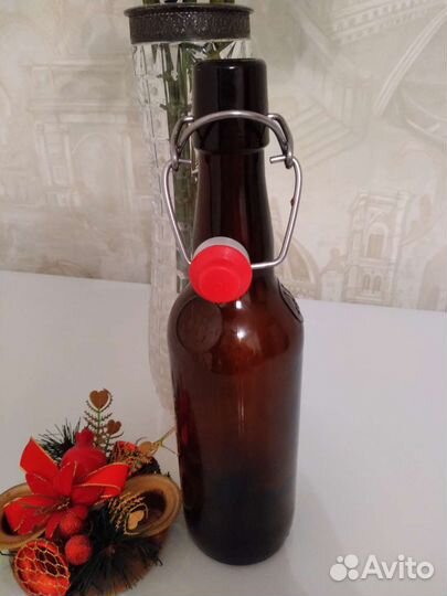 Стеклянная бутылка 0 5