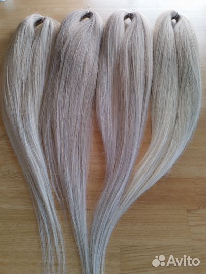 Волосы для наращивания 70 см блонд
