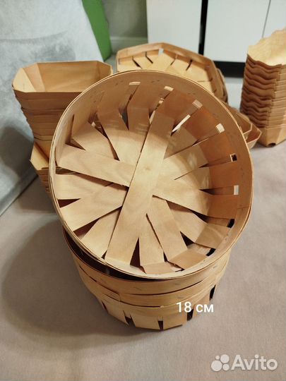 Лукошки из дерева, шпона