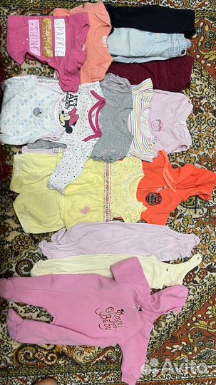 Детские вещи на девочку пакетом 68-74